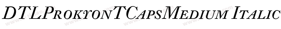 DTLProkyonTCapsMedium Italic字体转换